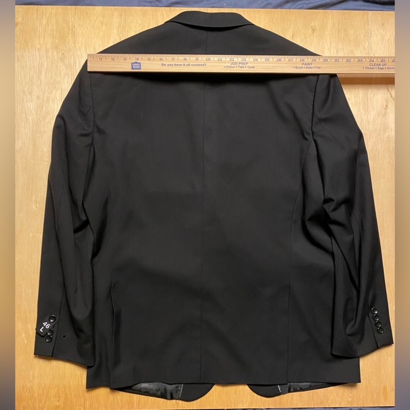 NWT Creative Black Suit Jacket Sport Coat Blazer 46L - Picture 11 of 11